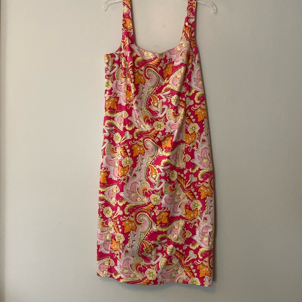 beautiful colorful dress Ralph Lauren length 43 in